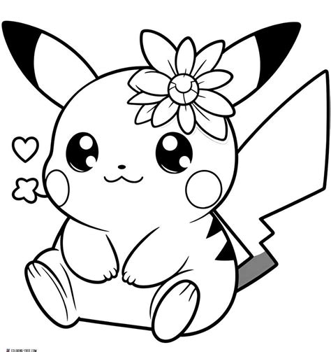 cute pikachu coloring page|21 Pikachu Coloring Pages (Free Unique Printables)